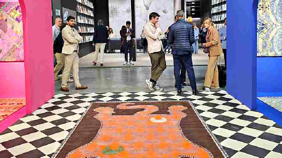 The Sakya carpet at Salone Del Mobile Milano 2023