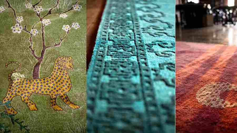 Glimpses of the carpets from the Majnun collection