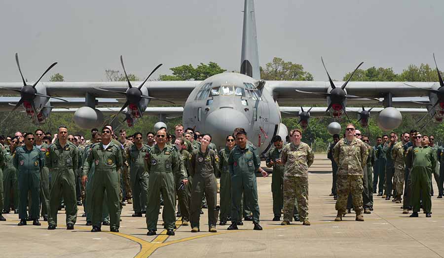  Cope India, a joint exercise of the United States Air Force and Indian Air Force is being held between April 10 and April 21 at the Arjan Singh Air Force Station at Panagarh. Cope India was first held in 2004     