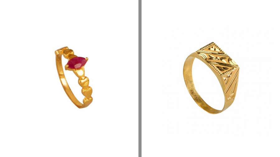 Gold rings for men and women