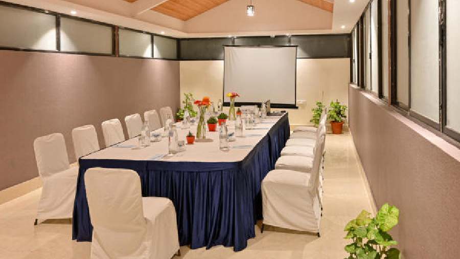 Orchid, the conference room, can also be used as a banquet hall.