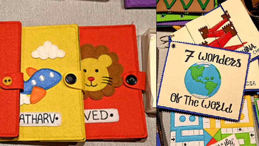 Cradle to Crayon had beautiful handmade and washable 7 Wonders Puzzle Book (Rs 1,650) and passport holders (Rs 500 each) for kids in eye-catching vibrant colours.