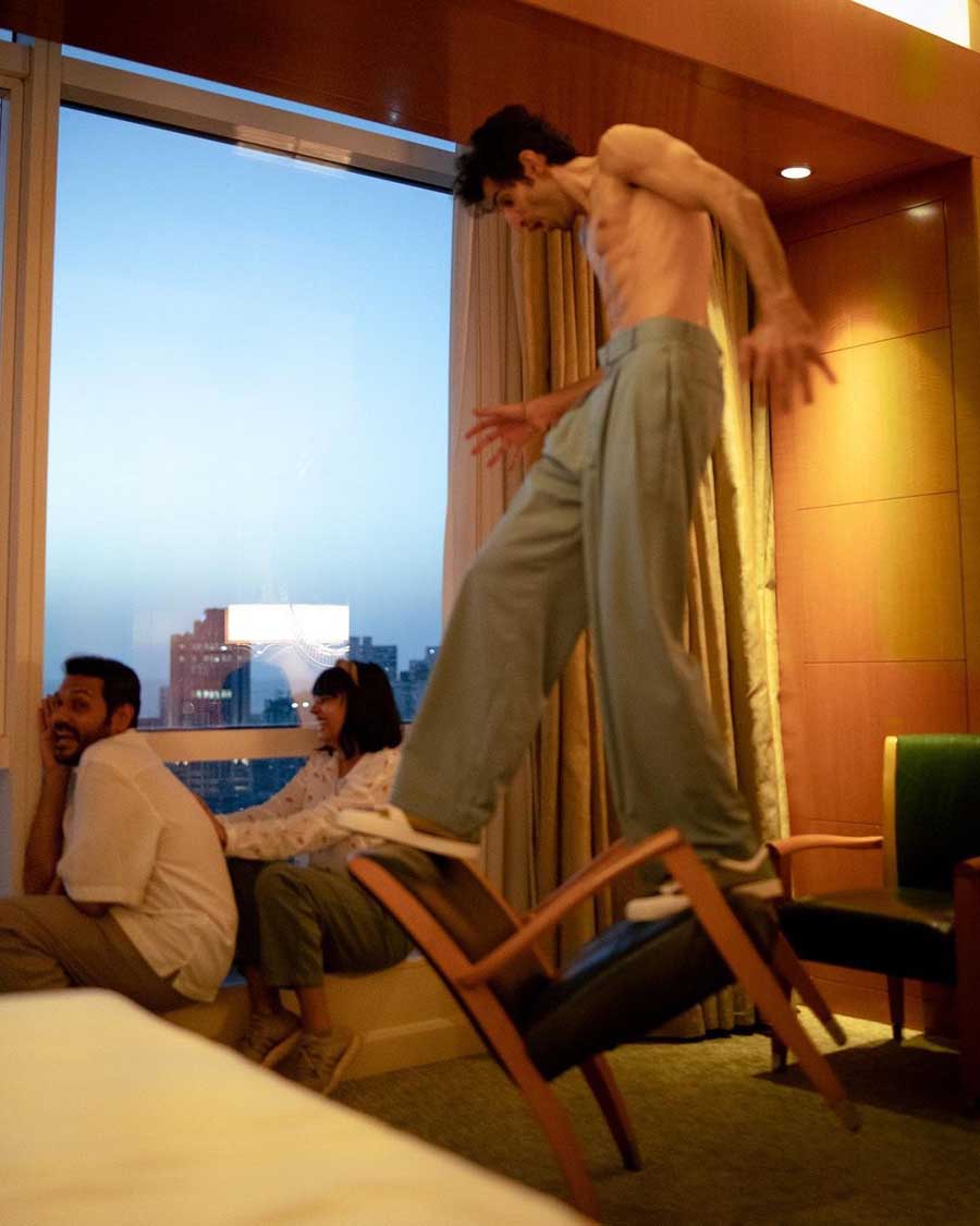 Sidhant couldn't stop goofing around after the release of Vikramaditya Motwane's Jubilee in which he plays the role of theatre enthusiast Jay Khanna. 