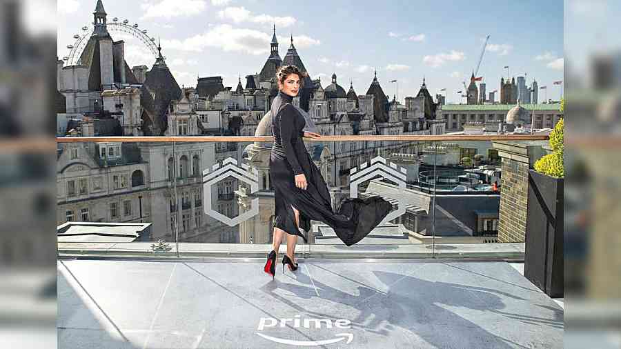 Priyanka Chopra Jonas promoting Citadel in London