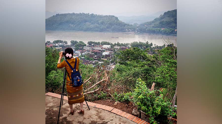 The view from Mount Phou Si 