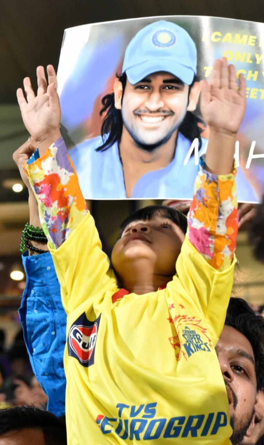 Who’s bigger? The fan or the poster?   