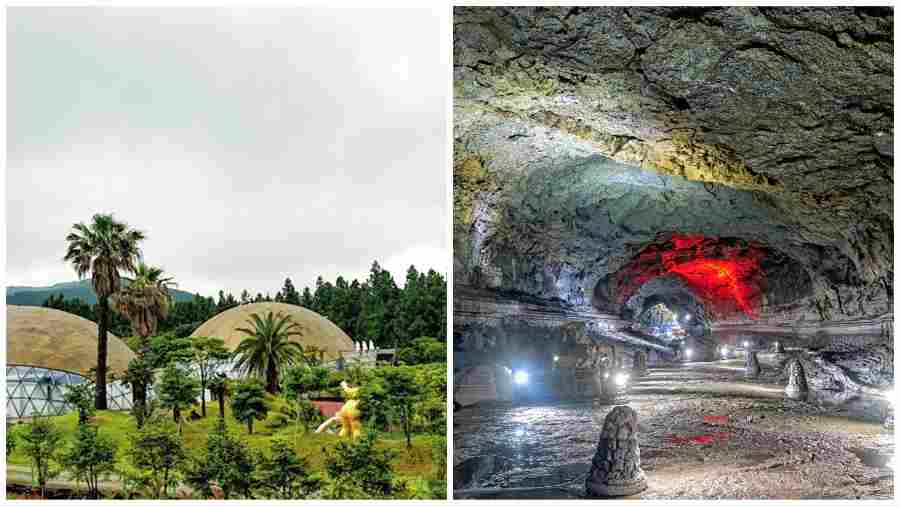 (L-R) Jeju Lovelan,  Manjanggul Cave