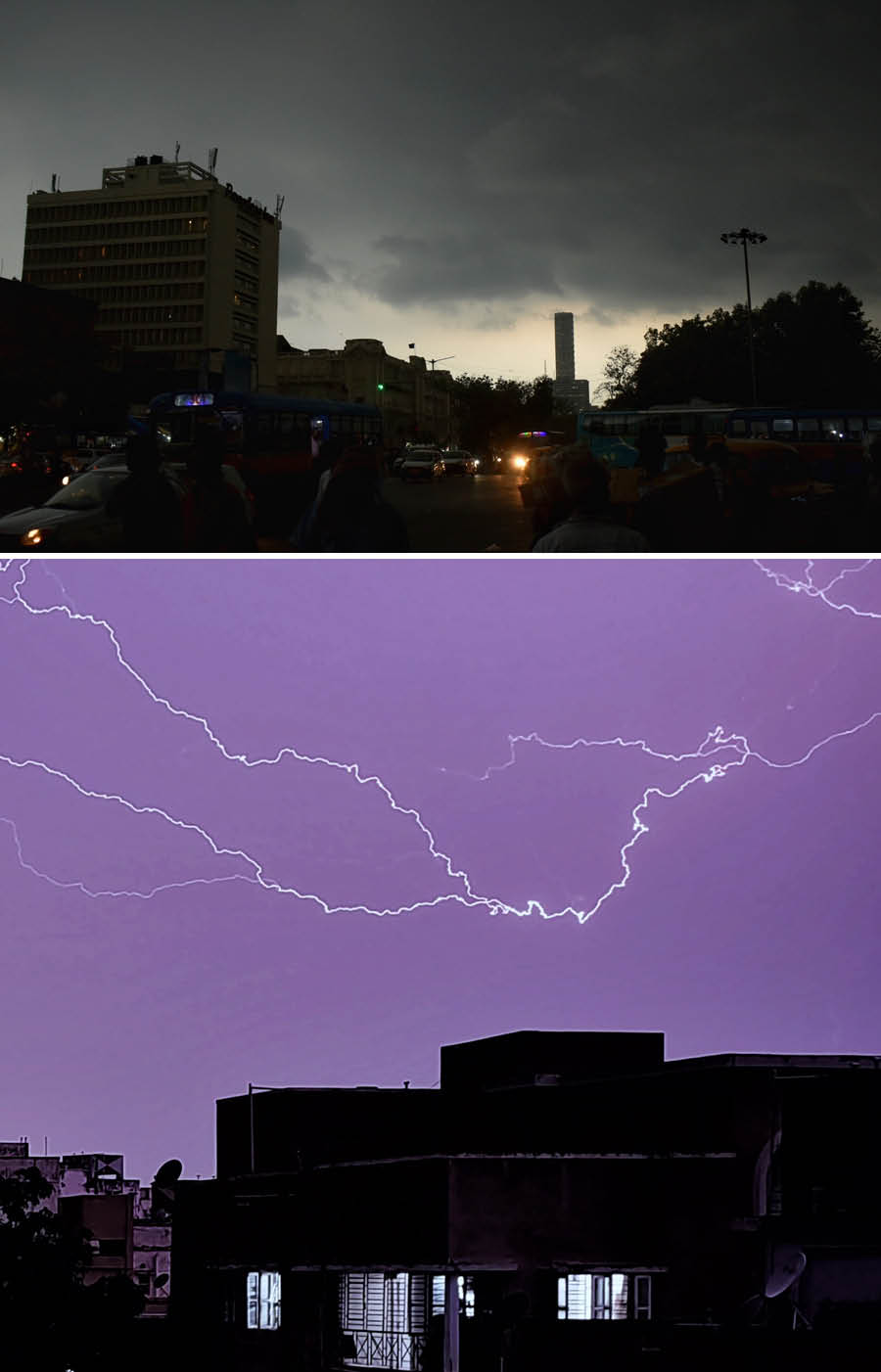 Despite a sweaty morning and afternoon, the sky turned gloomy on Thursday evening. Earlier, the IMD had predicted Thursday’s maximum temperature to be around 35.3 ˚Celsius  Ashim Paul/My Kolkata   