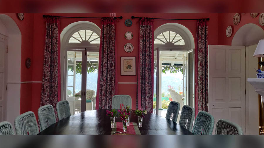 The dining room at Glenburn Tea Estate 
