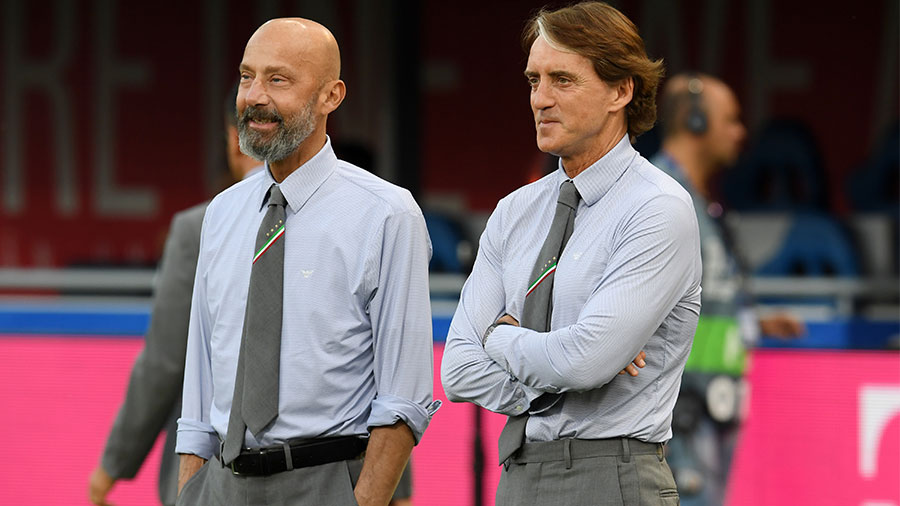 Gianluca Vialli and Roberto Mancini were teammates during their playing days as well as colleagues during their coaching days