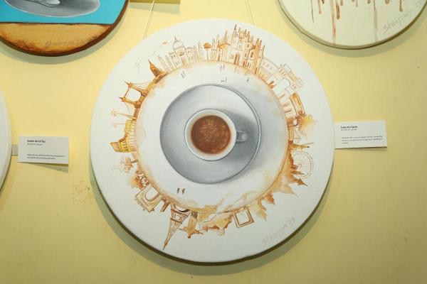 Safar Ka Sathi: Shripriya has tried to showcase the “universal appeal of tea” through this painting she has done using tea liquor.