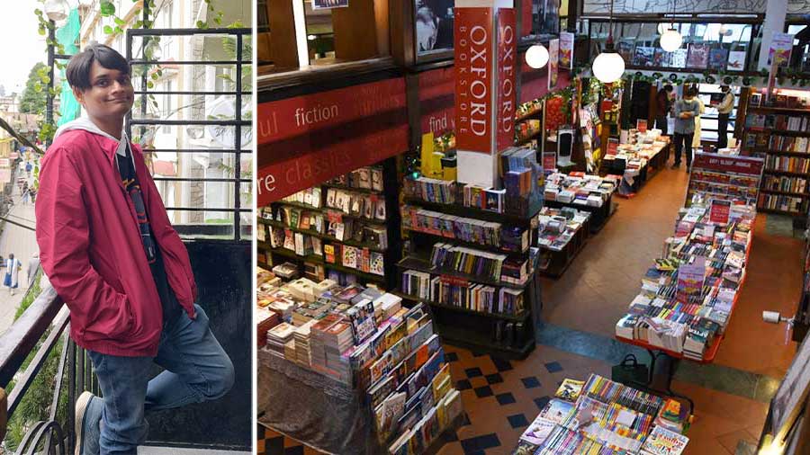Somudro Nandi loves visiting Oxford Bookstore on Park Street