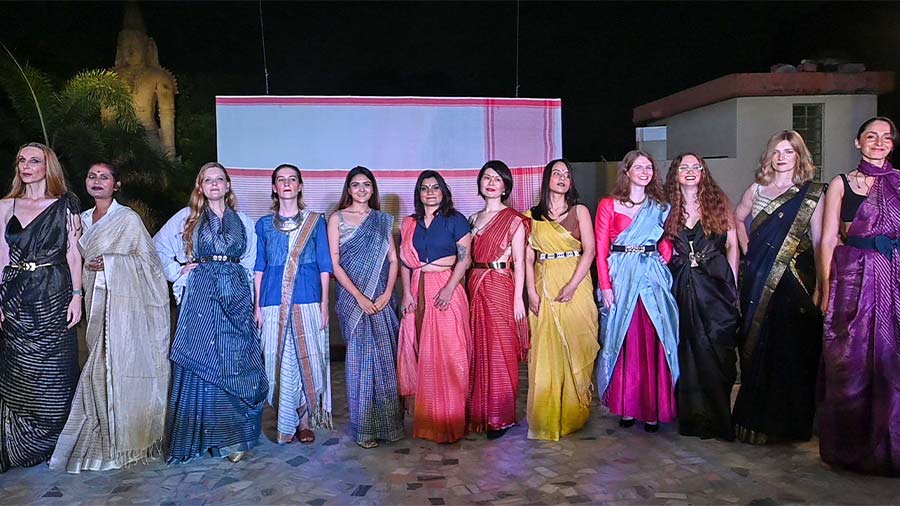 The models who walked the ramp in Bengal's handloom saris