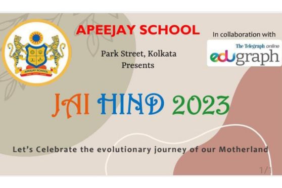 JAI HIND will set new boundaries for young minds to explore with a spirit of competition amidst a friendly environment on the grounds of Apeejay School, Park Street campus.