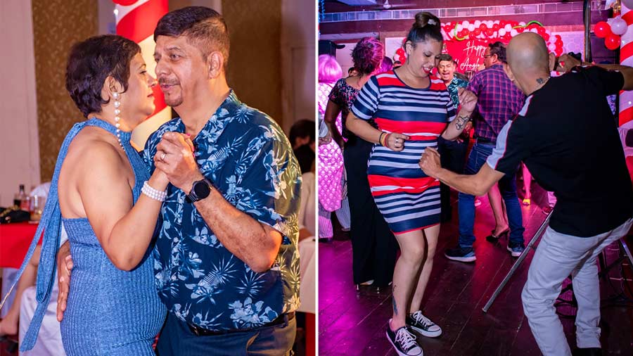 WATCH ’EM MOVE: Couples twirled and swayed to the beats, and guests dressed in their finest attire gathered to revel in a night of music, dance and camaraderie