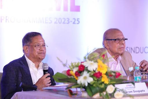 Mr. Bikram Dasgupta, Founder & Chairman, GBS, in his unique style declared the 22nd Induction Programme open