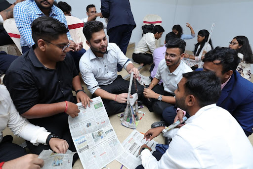 The inducted students took part in interactive management games and talent hunt programs,  designed to instill in them the importance of working as a team and help them learn the ropes of management through fun filled activities