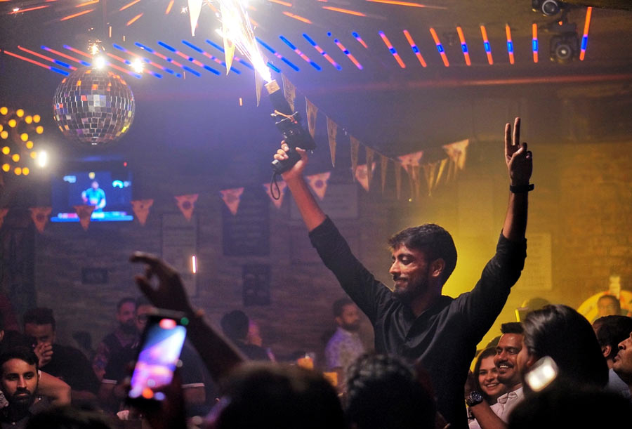 FIREWORKS: Although it was an indoor event, sparks were still flying in the air (pun intended). Sparks along with Bacardi rum, a Bacardi glass and a Bacardi menu… what more do you need to celebrate a night with friends?