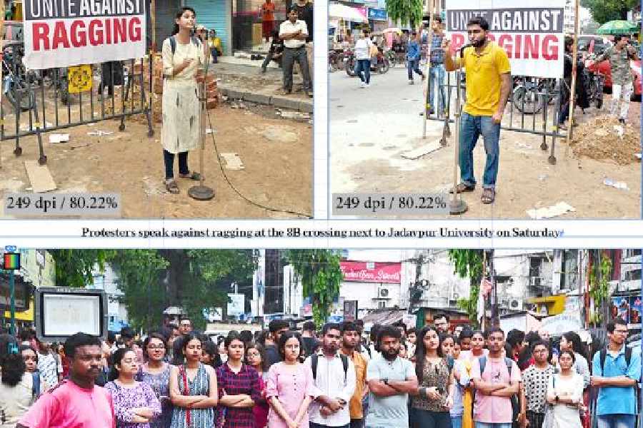 Moments from protests in Jadavpur University
