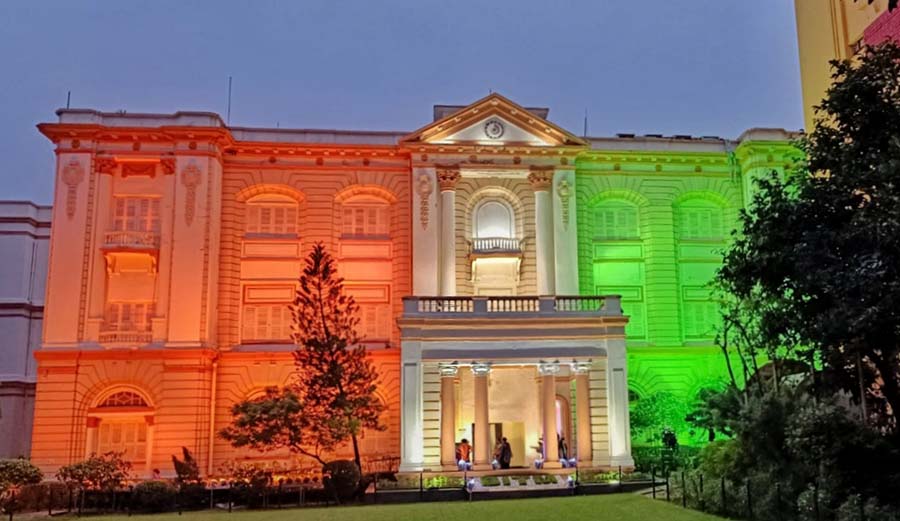 Birla Industrial and Technological Museum illuminated in the colours of the National Flag to commemorate India’s 76th Independence Day  