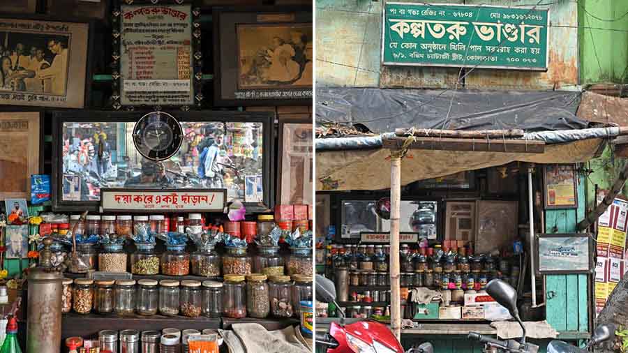 The quaint paan shop in College Street, Kolkata