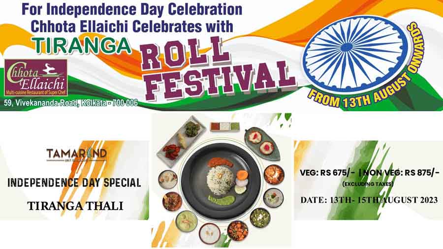 Tamarind, Chhota Ellaichi and AtomYumm launch tricolour themed food offers - Vimarsana News