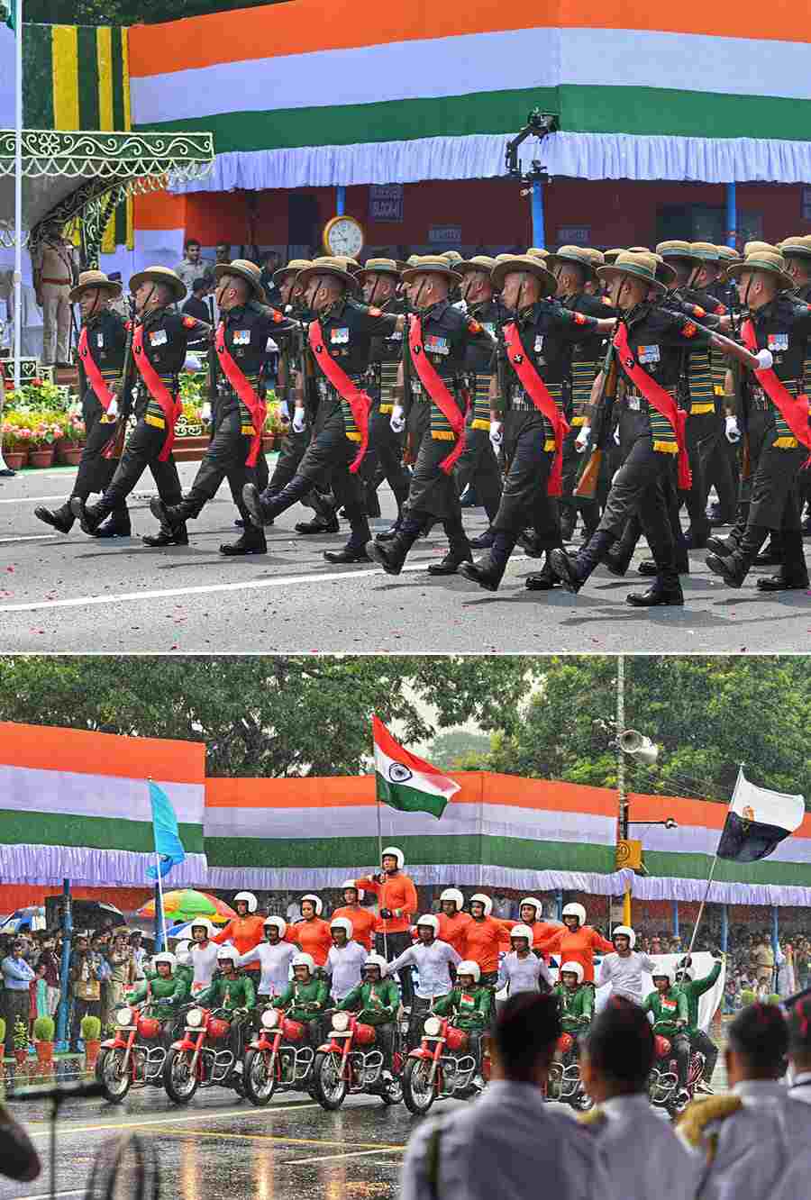 Kolkata Police and security forces’ personnel showcased their stunts 