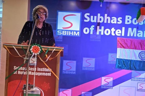The student forum of Subhas Bose Institute of Hotel Management group organised the celebration of India's 76th Pre Independence Day at SBIHM Biswabangla Campus on 14 August, 2023.