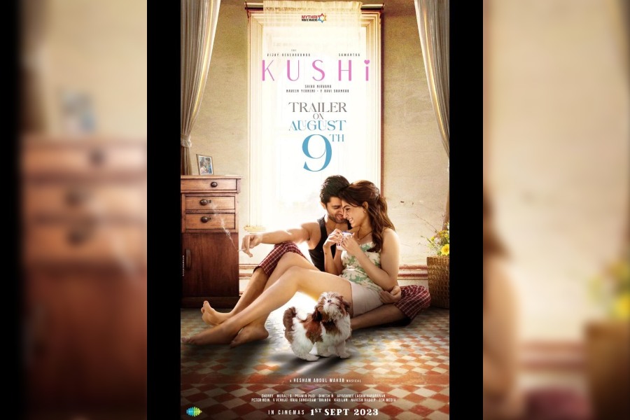 Vijay Deverakonda and Samantha Ruth Prabhu in 'Kushi', releasing in cinemas on September 1