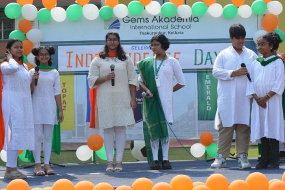 The festivities kicked off with the hoisting of the national flag, an embodiment of freedom and unity. With the tricolour fluttering proudly, students, teachers, and staff joined hands in paying tribute to the sacrifices that paved the way for the nation's liberty