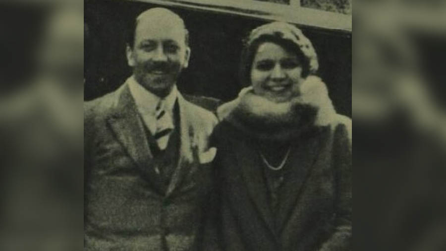 Bernard EJ Berge with his wife
