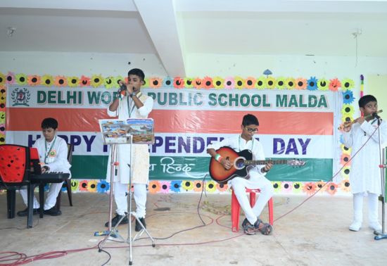 Delhi World Public School Malda commemorated the 77th Independence Day with all dignity and pride