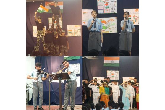 A cultural programme was set to celebrate the spirit of 76 years of freedom with poem recitations, instrumental presentation and vocal presentation of patriotic songs, skits and musical drama directed by the teachers.