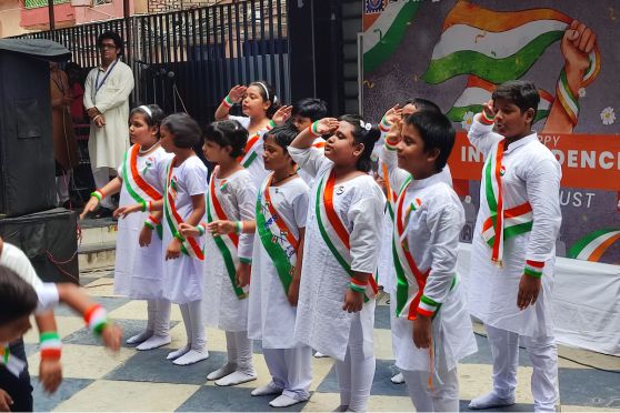 St. Augustine's Day School Shyamnagar commemorated India's 77th Independence Day with grandeur within the school premises.