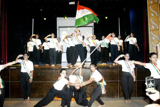 The celebrations of the 76th Independence Day at The BSS School took place with great fanfare.