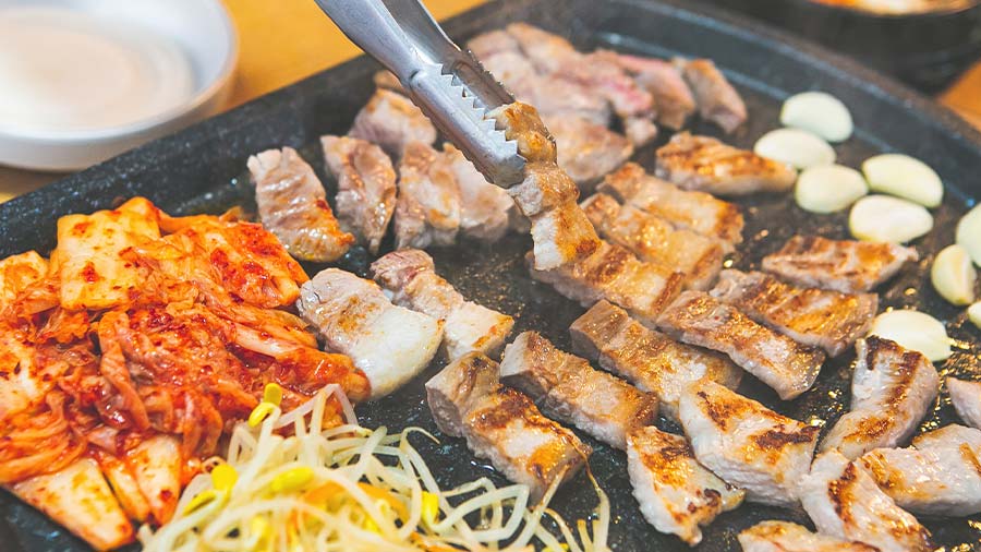 Samgyeopsal, one of the most popular Korean dishes will be served here
