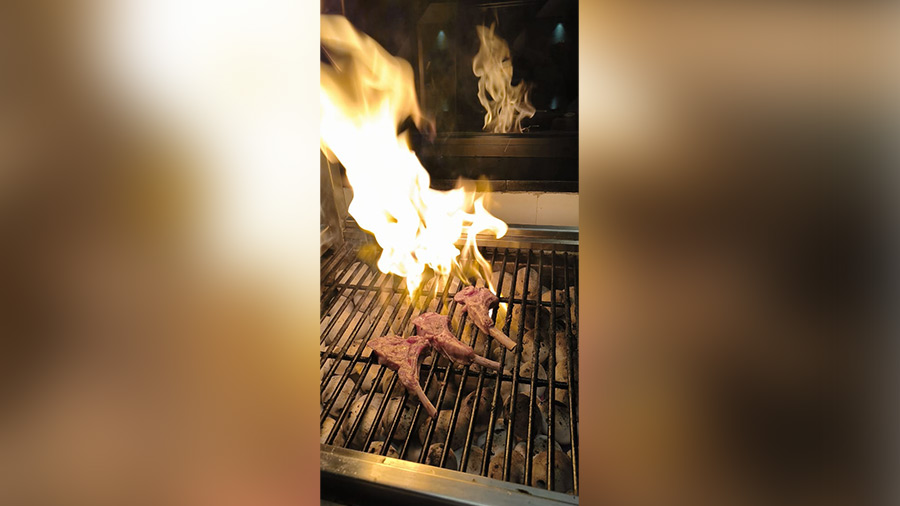 The robatayaki grill at Hyatt Centric’s Koyo Koyo 