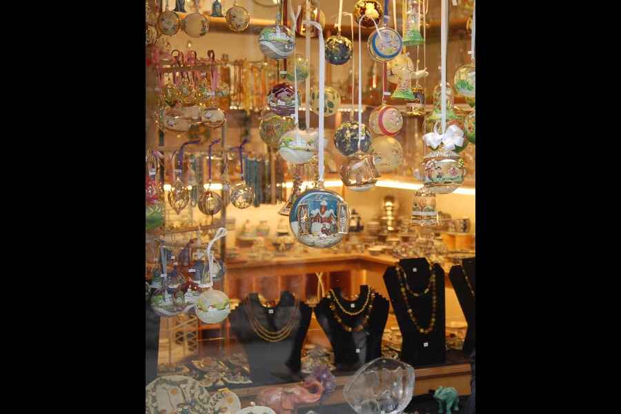 A shop selling jewellery and souvenirs in Hallstatt