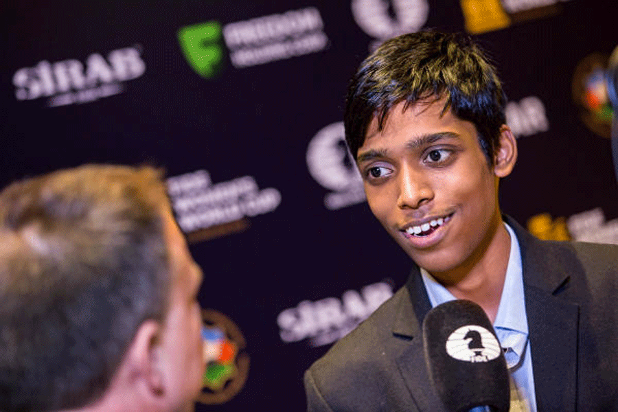 International Chess Federation on X: Playing as White, the 18-year-old  Indian prodigy, Praggnanandhaa, couldn't obtain a significant advantage  over the former World Champion Carlsen. Meanwhile, Fabiano Caruana suffered  a surprising defeat against