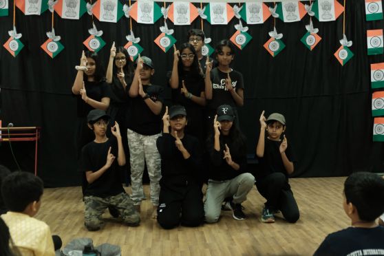 The students, dressed in brightly hued ethnic wear, danced, sang and performed with zeal , commemorating the spirit of freedom, imperative for a free and equal society