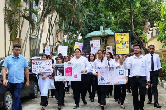 Heritage Law College organized Walk against Ragging on 18th August as a part of Observance of Anti-ragging Week in the Heritage campus.