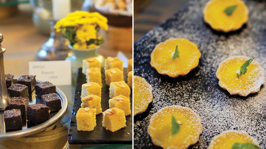 Delectable desserts were a part of the extensive high-tea spread