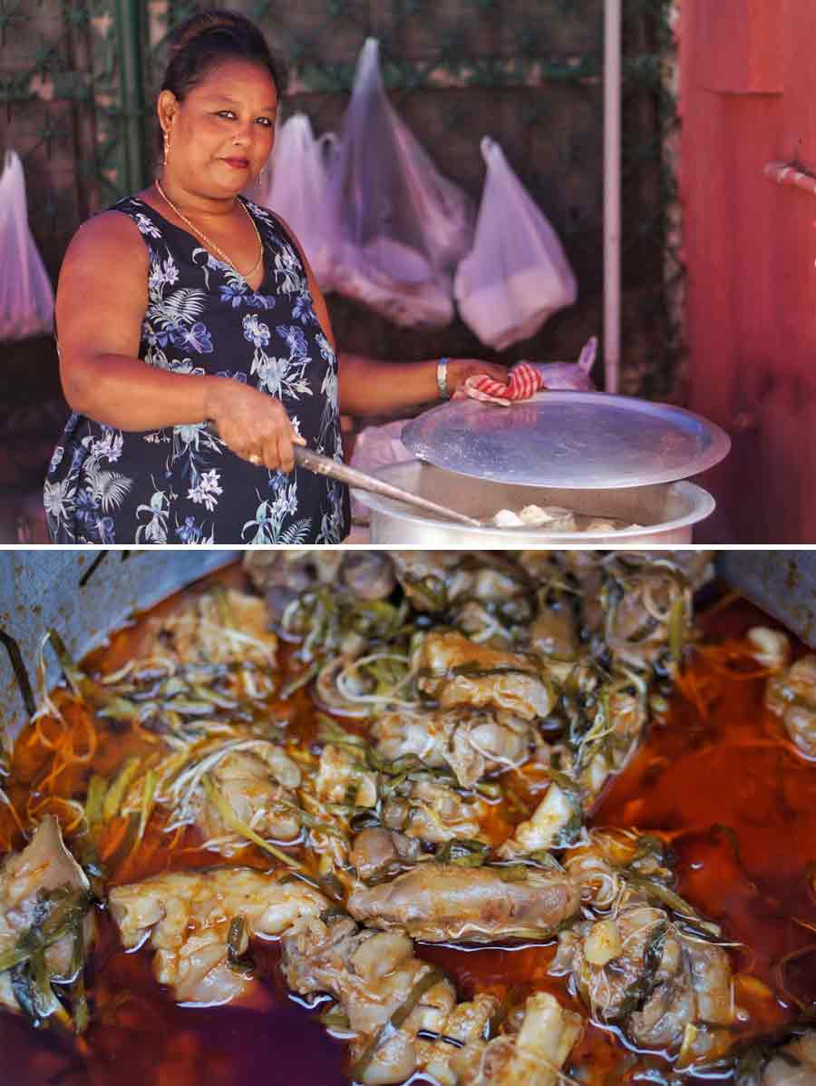 Dionne, who could be seen preparing Khatta Pou, also known as sweet and sour trotters, and Fish Balls, as part of the food fest, said, “Anglo Indians are a small community and we treat each other like family at Bow Barracks. Today, we’ve come together to sing, dance and create life-long memories”