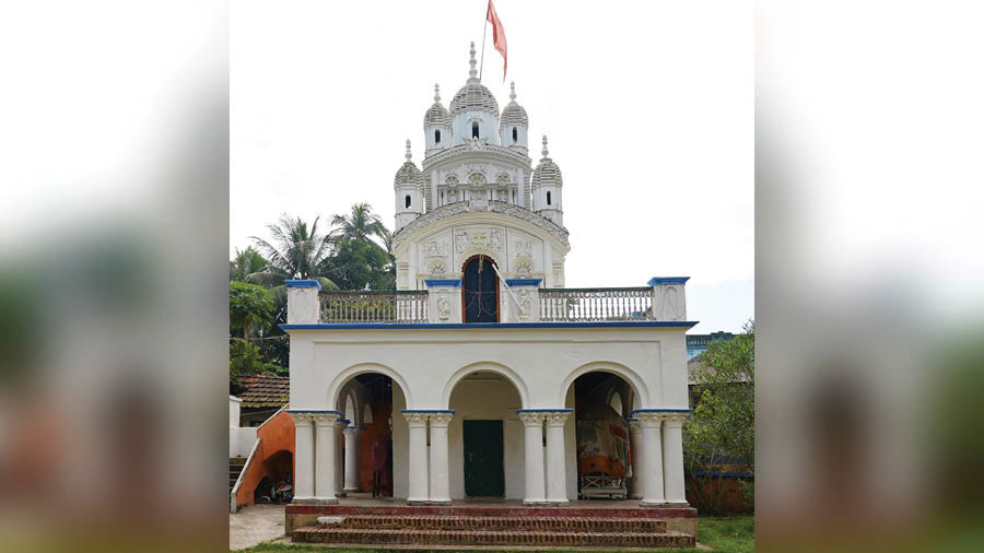 The Radhe Shyam Jiu Temple of the local Chowdhury family at Kulia