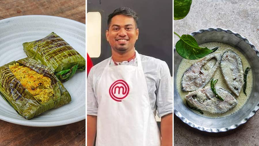 MasterChef Season 7 contestant Subhojit Sen and his two special ilish dishes