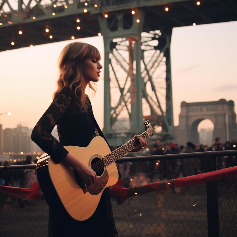 Taking a detour from her Eras Tour, Taylor Swift lands up on the Howrah Bridge and runs through her greatest hits while gazing at the Ganga