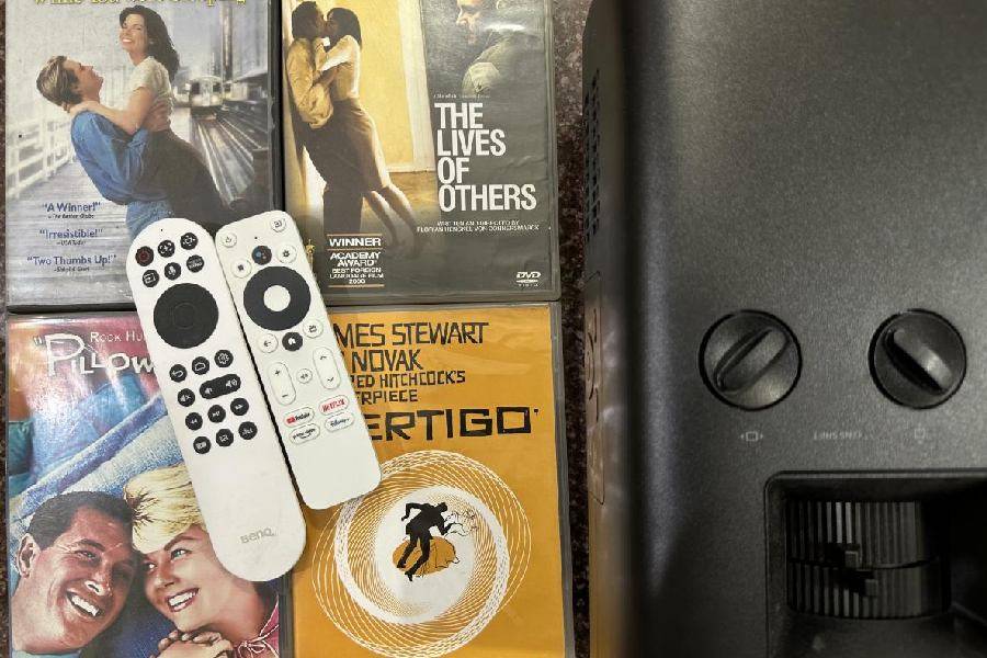 The two remote controls that come in the box