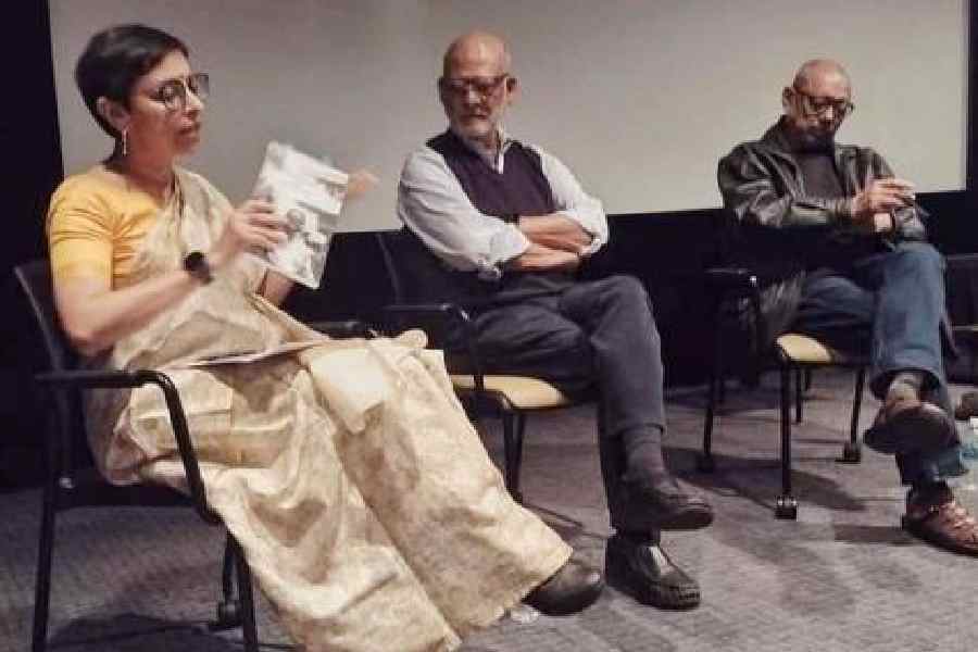 A session with Kunal Sen and Anjan Dutt, which was moderated by Rochona Majumdar