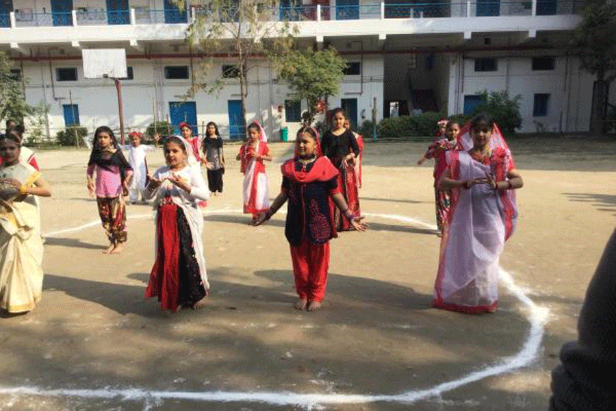 CHERISHED LAND: Republic Day celebrations at Jewish Girls’ School in Calcutta.