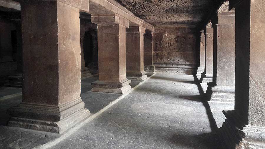 The pillared complex of Pataleshwar Cave